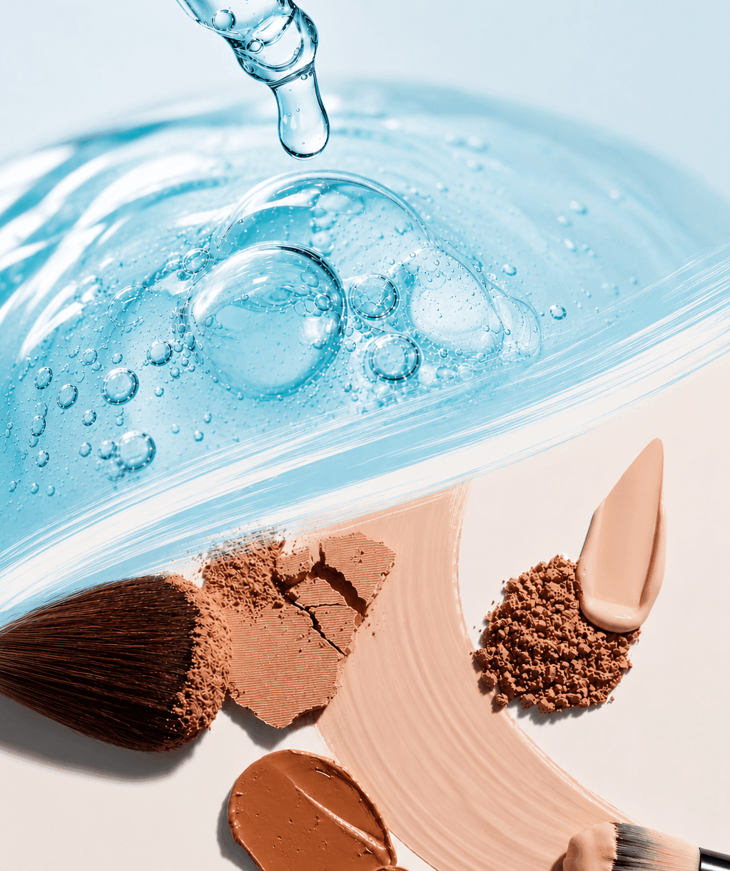 Complexion makeup texture
