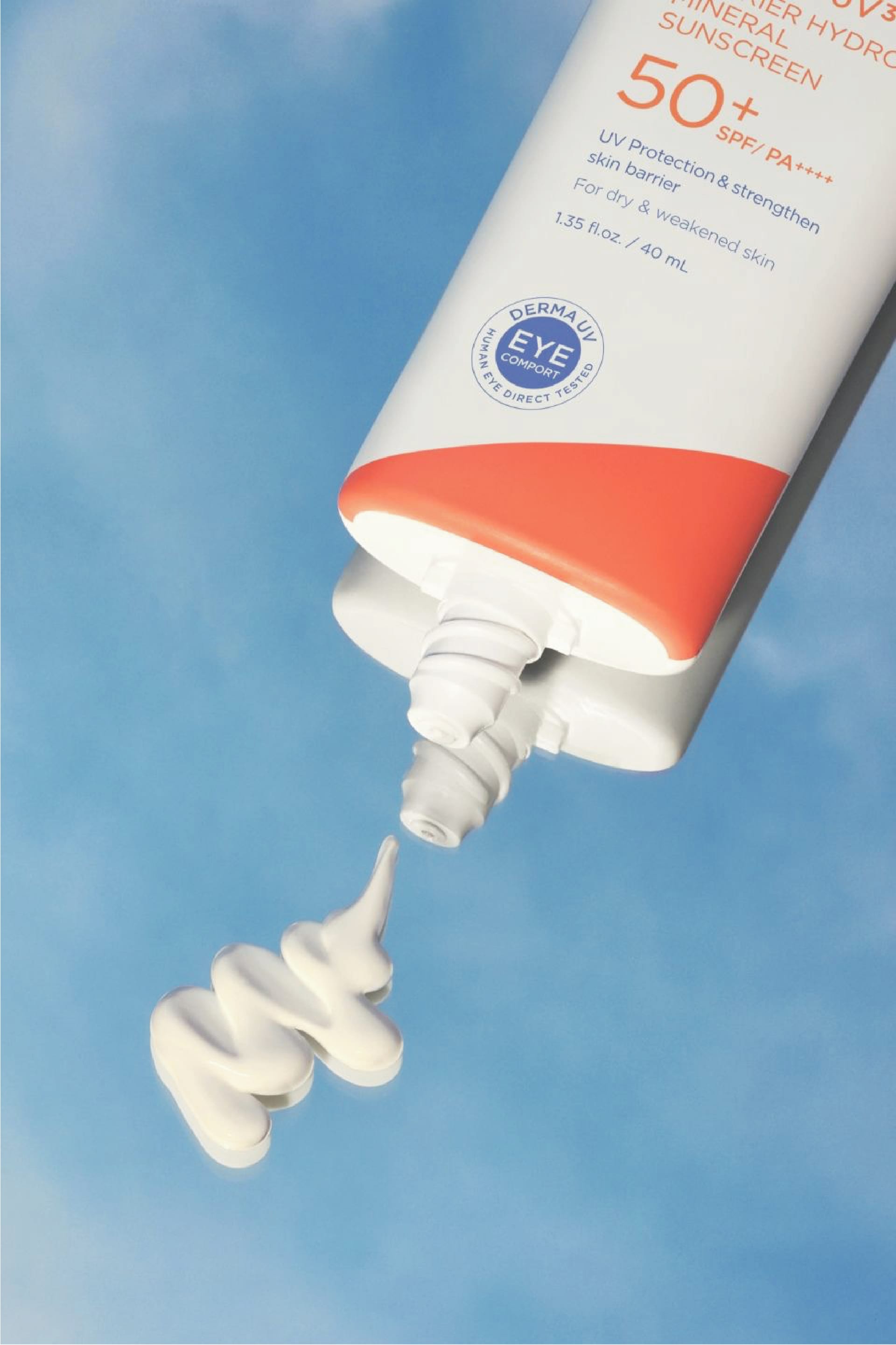 Sunscreen skincare texture
